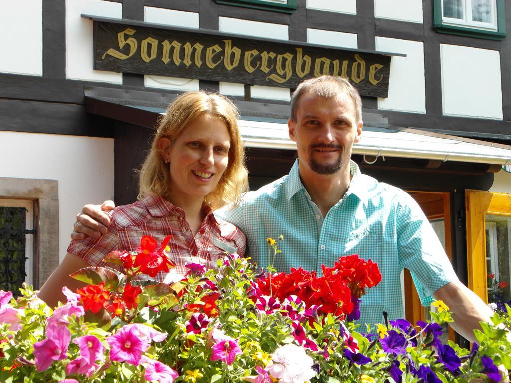 Wanderhotel Sonnebergbaude Waltersdorf  Kültér fotó